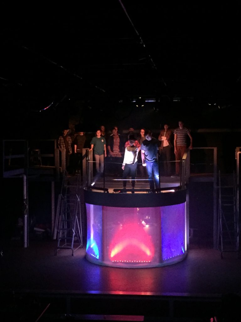 Lighting Design for Dublin School's Production of "Urinetown"