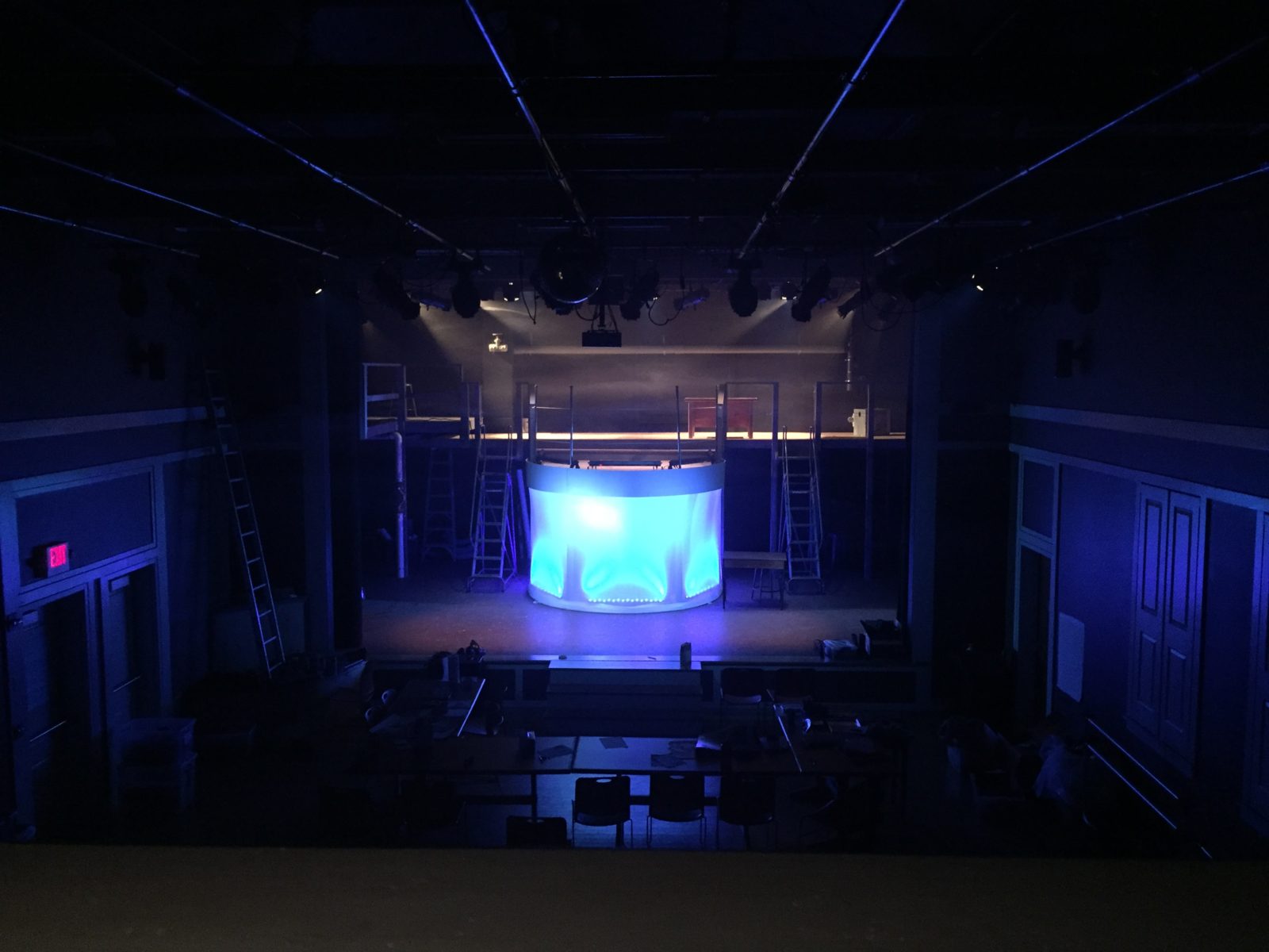Lighting design for Dublin School production of Urinetown
