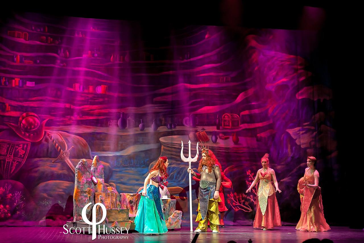 Theatrical lighting and sound for The Little Mermaid