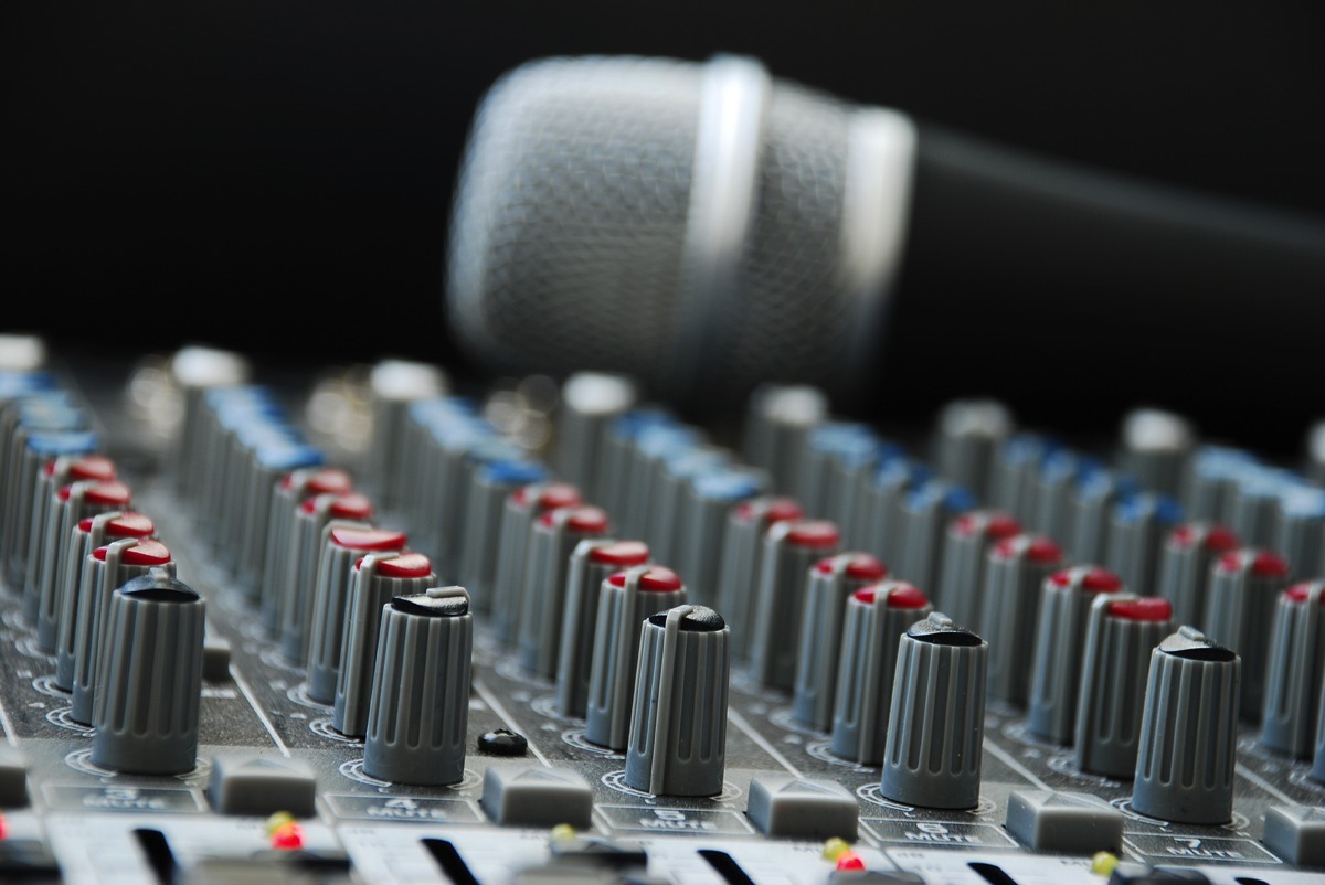 Audio mixing console available for rental